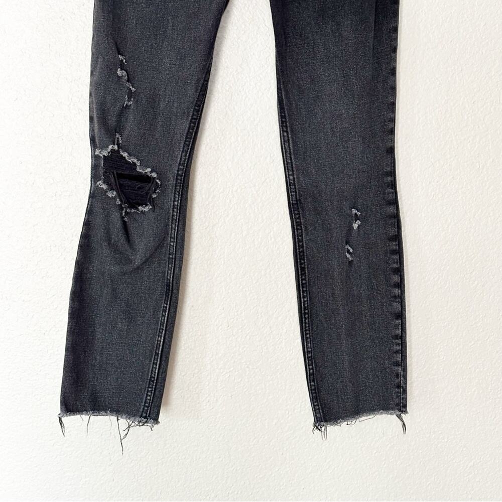 Abercrombie & Fitch Jeans Womens The Skinny High Rise Distressed Black Size 25 - Picture 4 of 7